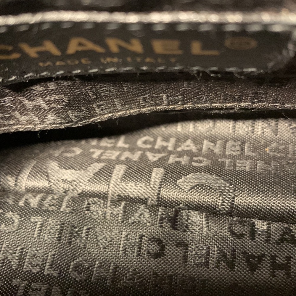 CHANEL Iconic Y2k Quilted Camellia Flap Bag Black Vegan Satin CC Gold Chain HW - Picture 9 of 15
